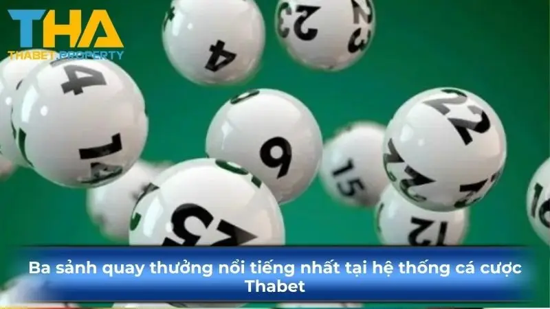 Ba sảnh quay thưởng nổi tiếng nhất tại hệ thống cá cược Thabet